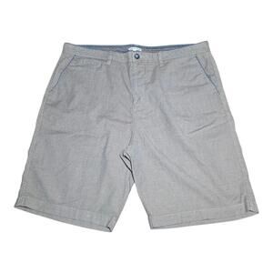 Carbon 2 Cobalt Men’s Chino Shorts Flat Front  Cotton Spandex Gray 40 A27